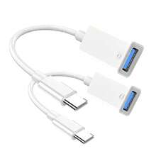 1-2 Pcs OTG Card Reader & Charger 2-In-1, Plug & Play, Stable Charging No Pop-Ups, High-Speed Transfer No Lag, Type-C To IOS Charging & Card Reader, Compatible With IPhone 17/17Pro/16Pro/16/15/15Pro, Series + Air Tablets, USB-C Multifunctional Adapter - White - View 8