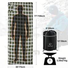 REDCAMP Extra Thick Sleeping Bag Pad With 5 Comfort Zones, Ultra Soft Sleeping Bag Liner For Cold Weather, High-Density Cushion Mat For Camping & Backpacking - XL Portable Size - Sofa Green - 查看 2