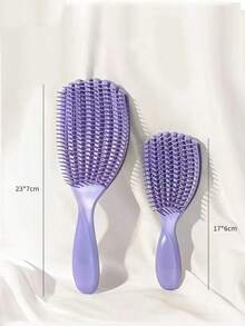 1 pieza Peine antiestático de 8 dientes para mujer, apto para cabello seco/húmedo, liso/grueso y rizado, masaje del cuero cabelludo - Multicolor - Ver 7