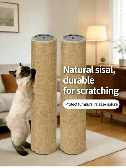 Repuesto de poste rascador para gatos M8, apto para gatos de interior, poste de arañado de repuesto para árbol de gatos, almohadilla rascadora para gatos, poste de arañado de cuerda de sisal