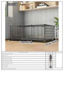 Jaula grande encriptada para conejos de uso doméstico, con caja de arena y limpieza automática de excrementos, adecuada para conejos, cobayas y otras mascotas - Multicolor - Ver 15