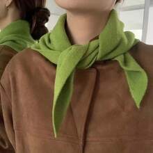 1 chiếc khăn choàng/khăn quàng cổ tam giác kẻ sọc dành cho nữ, khăn len đa năng cho mùa xuân/hè, có thể phối cùng váy và áo sơ mi, khăn trùm đầu giữ ấm, quà tặng ngày Valentine. - Nhiều màu - Xem 15