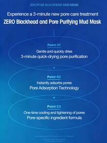 Medicube Zero Pore 黑頭泥膜，含 30% 淨化黏土與 AHA/BHA/PHA 配方，可清除黑頭、疏通毛孔、收斂毛孔、控油，吸附黑頭與粉刺，改善堵塞毛孔 - 零毛孔黑頭泥膜 - 查看 9