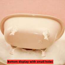 1:12 Scale Miniature Iron Art Bathtub, Handmade, Not Toy, Modern Style Suitable For Doll House Furniture, Model House Accessories, Bathroom Decor, Collection, Micro Landscape Photography, Suitable For Boys And Girls DIY, Seasonal And Holiday Gift - Tub - View 8