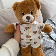 (Clothes Only) Suitable For 28cm-30cm Plush Doll Clothes Set, Teddy Bear Outfit, Cute Rabbit Clothes, Doll Bear Dress With Tail Hole - Multicolor - View 2