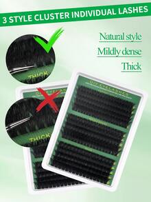 270 sợi mi giả D-Curl mềm mại, 60D+80D+100D, tự nối mi, siêu dày và tự nhiên, bền lâu, siêu nhẹ và mềm mại, có thể tái sử dụng, phù hợp cho người mới bắt đầu, sử dụng hàng ngày, dự tiệc, du lịch, Halloween, v.v. - Xem 6