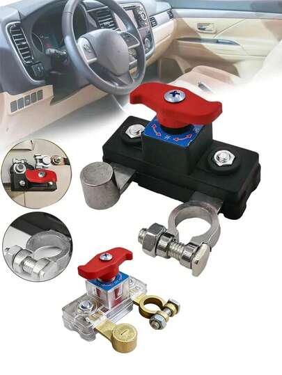 Công tắc ngắt kết nối ắc quy ô tô 12V/24V, cầu dao tự động, thiết bị chống rò rỉ, phụ kiện ô tô đa năng.