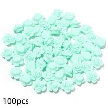 100 pcs Manik Resin Mawar Mini Warna-warni, Sempurna untuk Membuat Kalung, Gelang, Bangle, Gantungan Kunci dan Aksesori Perhiasan Lainnya - mawar - View 10