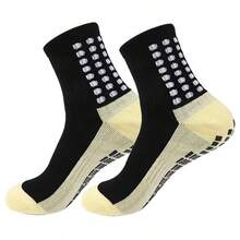 Cushioned Anti-Skid Crew Socks For Football, Basketball & Daily Wear - A - View 2