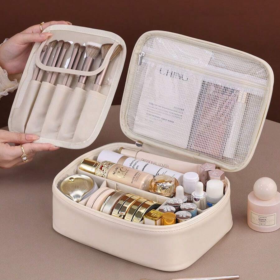 New Modular Makeup Bag, Large Capacity, High-End Feel, Multi-Functional Cosmetic Storage Bag, Niche Design - View 1