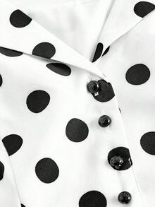 Women Midi Dresses - 黑白 - 查看 3