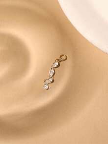 1 chiếc khuyên tai tua rua đơn hàng mạ vàng bạc 925 cao cấp, ít gây dị ứng, thích hợp cho nữ và bé gái đeo hàng ngày, quà tặng Ngày của Mẹ, quà cưới. - Bạc - Xem 4