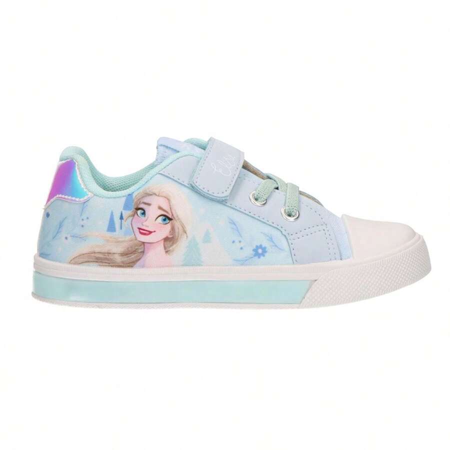 Disney CERDÁ LIFE'S LITTLE MOMENTS 帆布運動鞋,PVC鞋底,冰雪燈光裝飾,25碼,淺藍色 - 藍色 - 查看 1