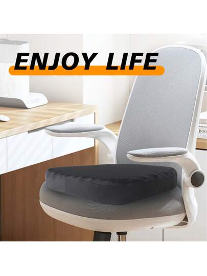 1个波浪形圆形坐垫 - 为长时间坐姿提供舒适支撑，透气防滑材质带来凉爽效果，适用于办公室、汽车座椅和其他久坐环境。