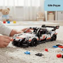 Sweetie Reborn Building Blocks Set - White Miniature Sports Car Style - 406 Pieces - Nhiều màu - Xem 4