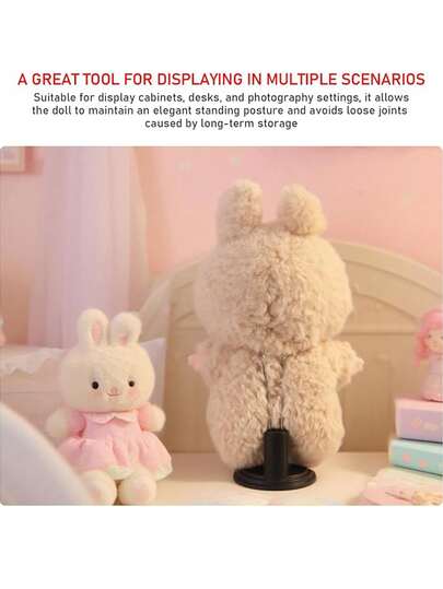 1-5pcs Adjustable Multi-Color Plastic Doll Stand, Suitable For 4-8 Inch Dolls, With Stable Base And Height Adjustment, Minimalist Display Stand For Collectors, Cosplayers, And Crafters, Great Gift For Friends, College Students, Travelers, And Loved Ones, Ideal For Home, Office, Shopping, Travel, And Party Use