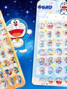Premium 3D Crystal Stickers - Mixed Anime Character Stickers, Shiny Glossy Surface, Multi-Purpose Decorative Stickers Suitable For Bullet Journals, Albums, Phone Cases, School Supplies And Collectibles - Perfect For Anime Fans - Multicolor - View 6