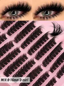 160 dụng cụ uốn mi tự làm, kết hợp với mi thật, giúp mi dài và dày hơn, uốn từng sợi, mi dài và mỏng, mi dài kiểu hoạt hình, phù hợp cho người mới bắt đầu tự làm tại nhà. 200 sợi mi giả siêu dày, bó mi số lượng lớn, bó mi, mi đơn, mi giả. - Xem 1