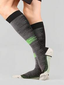 6/1 Pair Unisex Lightweight Compression Socks, Suitable For Running, Cycling, Hiking, And Long-Standing Occupations - Multicolor - View 3