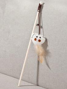 1 chiếc que gỗ đồ chơi tương tác cho mèo, hình chuột và chuông, đồ chơi tự giải trí cho mèo (kiểu ngẫu nhiên). - Nhiều màu - Xem 4