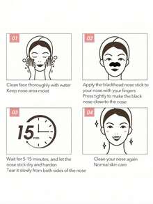 30/10/5pcs Bamboo Charcoal Face Cleansing Strips, Suitable For Blackhead, Pore Cleaning, Deep Cleansing Nose Blackhead Remover, Effective Oil Control For Men & Women - Multicolor - View 5