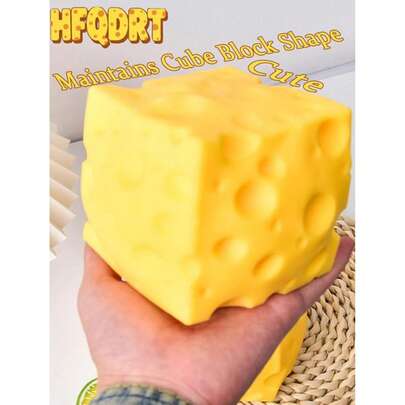 New Cute Cheese Squeeze Toy, Creative Cheese Squeeze Toy, Suitable For Christmas, Party Favors, Soft Toy, Cute Small Item, Nee Doh, Soft Cheese Toy, Soft Dumpling, Stress Relief Toy