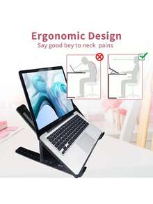 N8 N3 Aluminum Alloy Adjustable Laptop Stand | Portable Foldable Laptop Holder | Sturdy And Durable Laptop Accessory | Excellent Heat Dissipation For Long-Term Use | Adjustable Height And Angle, Suitable For Office, Home And Travel | Foldable And Lightweight Design For Anytime, Anywhere Use | Ergonomic Laptop Stand, Fashionable And Practical For All Laptop Users - View 9
