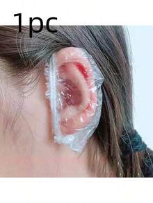Transparent Waterproof Elastic Large Size Shower Cap, Suitable For Bathing And Hair Care, Convenient For Travel, Home Bathroom Decor, Autumn Decor, Back To School Decor - Thickened version - View 12