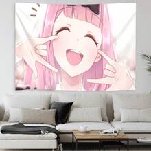 1 tấm thảm treo tường phong cách anime dễ thương, hoàn hảo cho phòng ngủ và phòng ký túc xá. Thảm treo tường bằng vải hiện đại, trang trí phòng ngủ, banner phòng, trang trí phòng, thảm trang trí, trang trí tường, tranh treo tường, trang trí nhà cửa, đồ dùng phòng, banner phòng, thảm trang trí tường. - 1PC - Xem 5