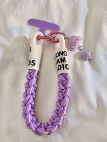 简约白色云朵星辰吊坠钥匙扣、挂绳、手机挂绳，女士通用款 - 彩色 - 查看 4