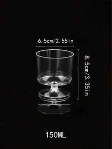 10pcs/5pcs Baking Dessert Tools Mousse Cups, 150ml Plastic Cups For Decoration, Birthday Party, Wedding, Holiday, Reusable Cake Making Cups - Multicolor - View 10