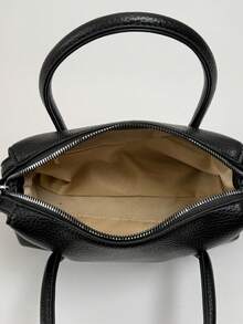 Women's Pillow Handbag, Fashionable Minimalist Elegant Large Capacity Shoulder Bag, Black - Black - View 6