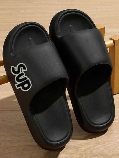 Dép đi trong nhà mùa hè kiểu dáng mới, đơn giản và tinh tế dành cho nam và nữ, phù hợp sử dụng hàng ngày. Đế dày, thoáng khí, mềm mại và thoải mái. Chất liệu EVA, chuyên dụng cho phòng tắm, kháng khuẩn, bảo vệ chân, nhanh khô | Khả năng giảm chấn tuyệt vời | Thích hợp cho bãi biển/đường phố ngoài trời/phòng ngủ trong nhà, phòng tắm, v.v. [Nên đặt mua lớn hơn một cỡ để thoải mái hơn.]