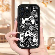 Funda de Teléfono Móvil con Patrón de Consola de Juegos Creativa, Textura Esmerilada, Diseño de Ojo de Cielo y Escalera, Agarre Cómodo para iPhone 16/16PRO/16PLUS/16PROMAX/15/15PLUS/15PRO/15PROMAX/14/14PLUS/14PRO/14PROMAX/13/13PRO/13PROMAX/12/11/Plus/Pro/Max/XS/XS MAX. Ideal para regalar a amigos, novias, novios, familiares, teléfonos móviles, bolsos, accesorios para móviles, fundas para teléfonos, decoración de habitaciones, accesorios, fundas transparentes para teléfonos, verano, correas para teléfonos, fundas para teléfonos de hombre, fundas negras para teléfonos, fundas rosas para teléfonos, fundas para teléfonos de hombre, fundas para teléfonos de mujer, protección para teléfonos móviles, accesorios de playa, regalos de fresa, fundas protectoras para teléfonos. - Estilo (1 pieza) - Ver 5