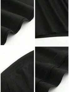 Anti Social Club Graphic Cropped T-Shirt For Boys And Girls Men, Women All Ages Family T-Shirt Letter New Streetwear Clothing Harajuku T-Shirt Cotton Half Sleeve Tee, Y2K Style Casual Cotton Classic Crewneck Design Tee XDA7 - Black 2 - 查看 2