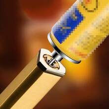 1 Piece Portable Metal Flint Lighter. Slim And Compact, Easy To Carry And Store. - Multicolor - View 5