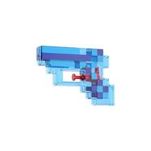 Pistola de agua con diseño de píxeles - Pistola de agua a presión - Rociador de agua - Juguete de verano - Juguete para fiestas de verano - Regalo de cumpleaños - Regalo perfecto - Coleccionable - Multicolor - Ver 5