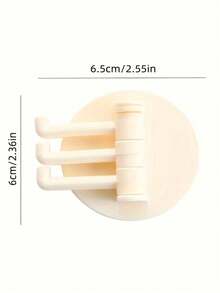 Bộ 3 móc treo đa năng không cần khoan, xoay được, thích hợp cho tường nhà bếp và phòng tắm. - Nhiều màu - Xem 2