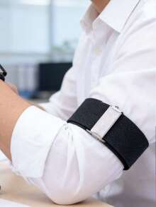 Băng tay co giãn điều chỉnh được, chống trượt, giữ cố định tay áo, băng tay co giãn, băng tay màu trắng, găng tay, ống tay áo, trang phục mùa thu, trang phục Halloween, băng tay màu đen, quà tặng cho nam giới. - Nhiều màu - Xem 4