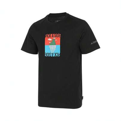 Adidas 男士时尚舒适休闲运动百搭圆领短袖T恤 IS0274，春夏款