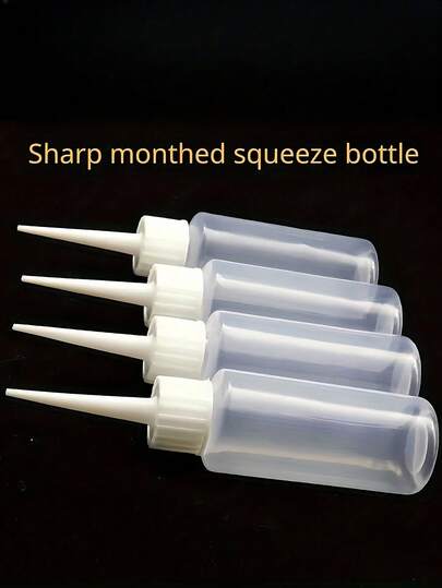 8/5/1 Pc 50ml Plastic Needle Tip Squeeze Bottles - Leak-Proof, Hand Wash Only, Precision Dispensing Bottles For Crafts, Painting, And Kitchen Use