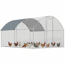 PawHut Farm Animal Coop - Silver - View 12