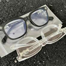 A Classic And Stylish Pair Of Chrome-Plated Heart-Shaped Glasses. The Black Frames Are Incredibly Versatile And Sophisticated, Exuding A High-Quality Feel. They're Suitable For Both Men And Women. - Black Silver - 查看 1