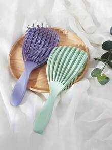 1 pieza Peine antiestático de 8 dientes para mujer, apto para cabello seco/húmedo, liso/grueso y rizado, masaje del cuero cabelludo - Multicolor - Ver 4