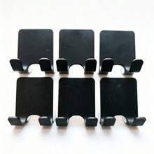 2个免钻孔黑色浴室剃须刀挂钩 - A - 查看 10