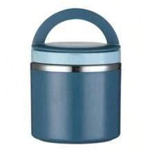 Insulated Food Jar, 630ml Soup Container Lunch Box, Stainless Steel Bento Box With Handle, Breakfast Cup Soup Storage Container Sealed For Work Travel - Blue - View 1