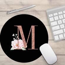 Tấm lót chuột bền bỉ cho laptop, chơi game, làm bằng da PU, đa chức năng, in hình hoa vàng hồng và chữ cái, chất liệu cao cấp, thích hợp làm tấm lót bàn cho máy tính. - Xem 17