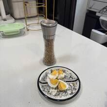 Bộ 2 máy xay muối và tiêu bằng thép không gỉ, máy xay cầm tay kèm bình thủy tinh, thích hợp cho nhà bếp và tiệc nướng BBQ. - Nhiều màu - Xem 5