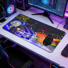 Extra Large Extended Gaming Mouse Pad With Cartoon Character And Racing Car Pattern, Non-Slip Rubber Base, Washable Stitched Edges, Suitable For Gaming Setup, Home Office, Ideal Gift For Gamers, Car Enthusiasts And Design Lovers - View 12
