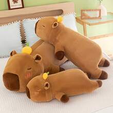 BLUESLEMON Realistic Plush Large Capybara Plush Doll, Comfortable Animal Doll, Perfect Gift For Animal Lovers, Durable Mixed Material, Suitable For Home Sofa Decor, New Year & Easter Gift - Multicolor - View 7